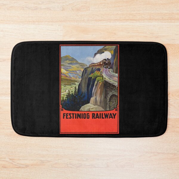 Item preview, Festinog Railway retro poster designed and sold by CorasPosters.