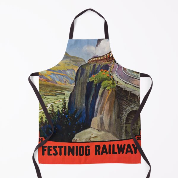 Item preview, Festinog Railway retro poster designed and sold by CorasPosters.