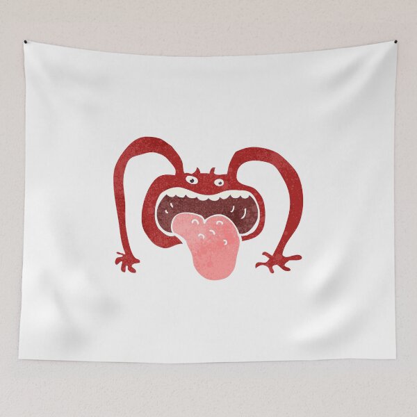 Item preview, Miss Pinky Large Tongue Red Monster designed and sold by wildflowerperks.