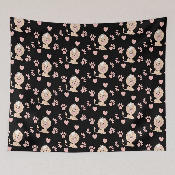 Item preview, Cute Lion Cub with Paw Prints and Hearts designed and sold by Orchyd.