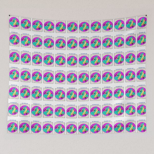 Item preview, Pretty Farm Chicken in a Purple Circle designed and sold by tepalistings.