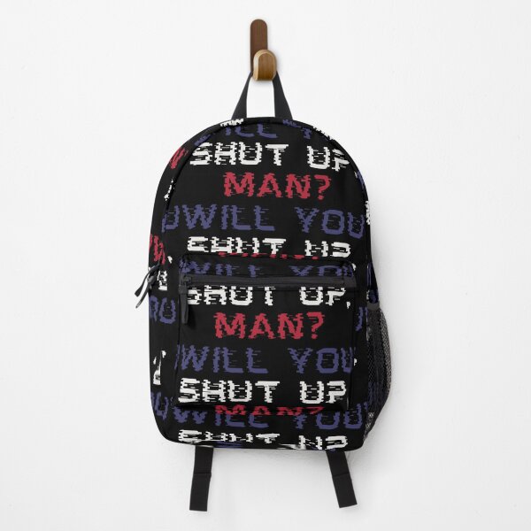 Item preview, Will You Shut Up Man? Glitch Style Biden Debate Quote designed and sold by ShirtzTonight.