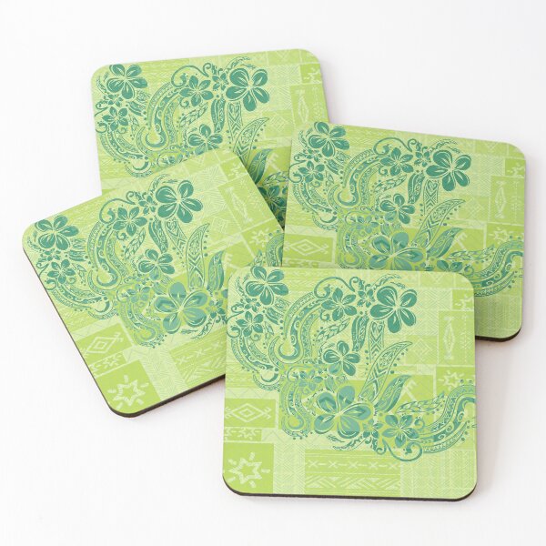 Item preview, Samoan Green Malu Mana Abstract  designed and sold by sunnthreads.