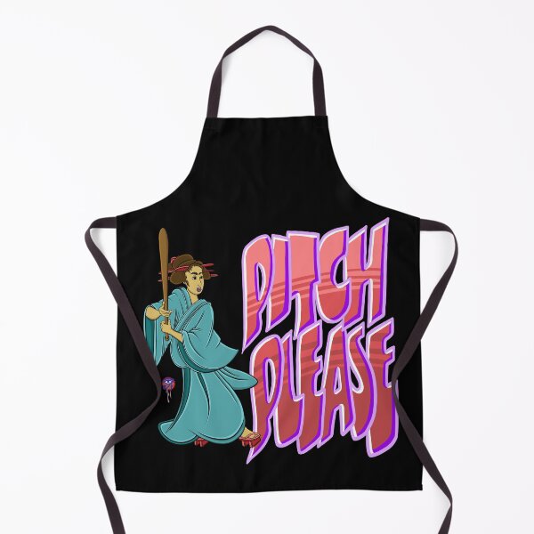Item preview, PITCH PLEASE - BASEBALL BAT GEISHA - FUNNY FUN DESIGN  designed and sold by Rooftang.