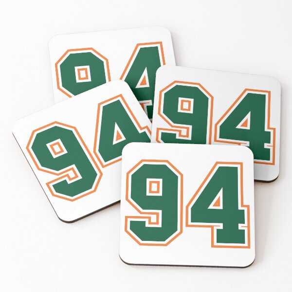 Item preview, Green And Orange Jersey 94 Number. Number ninety-four Straight From Miami designed and sold by Urosek.