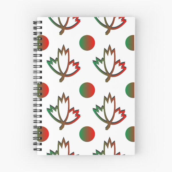 Item preview, Fancy autumn print with leaves and circles designed and sold by AlbinkaDizain.