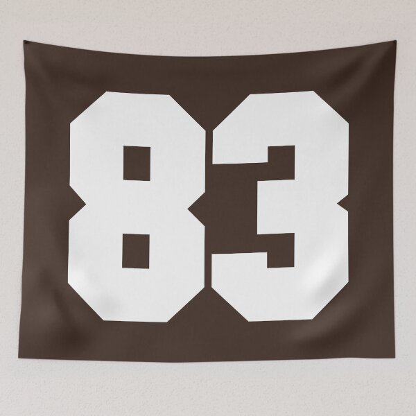 Item preview, 83 Number Cleveland Sports Eighty-Three Brown Jersey designed and sold by HelloFromAja.