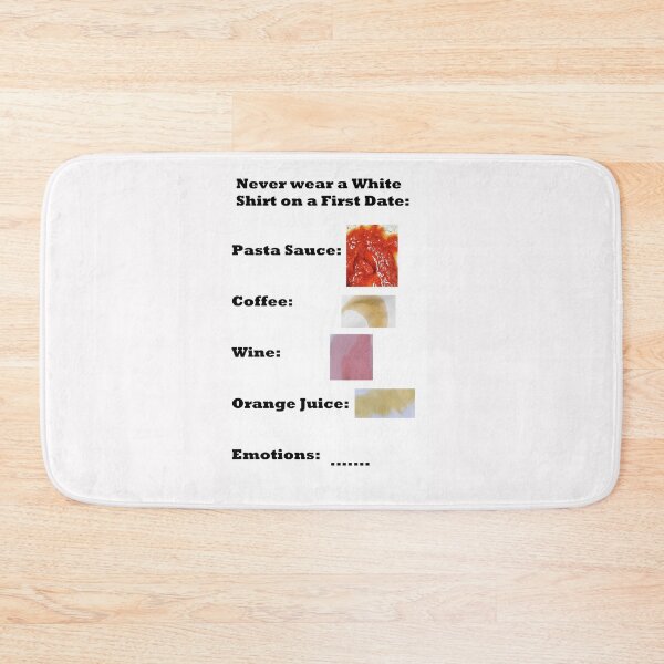 Item preview, Never wear a White Shirt on a First Date designed and sold by PillowPuns.