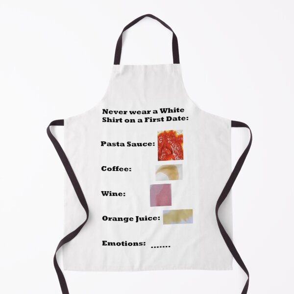 Item preview, Never wear a White Shirt on a First Date designed and sold by PillowPuns.