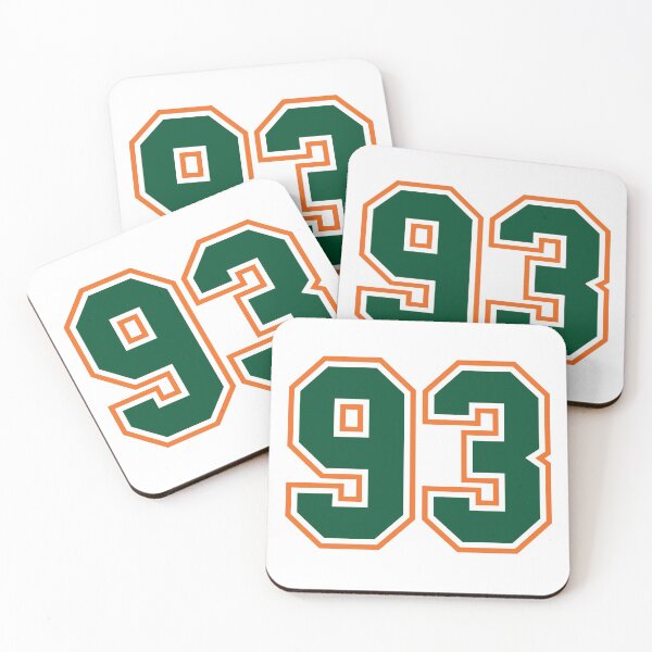 Item preview, Green And Orange Jersey 93 Number. Number ninety-three Straight From Miami designed and sold by Urosek.