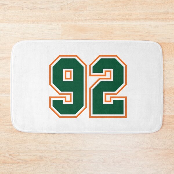 Item preview, Green And Orange Jersey 92 Number. Number ninety-two Straight From Miami designed and sold by Urosek.