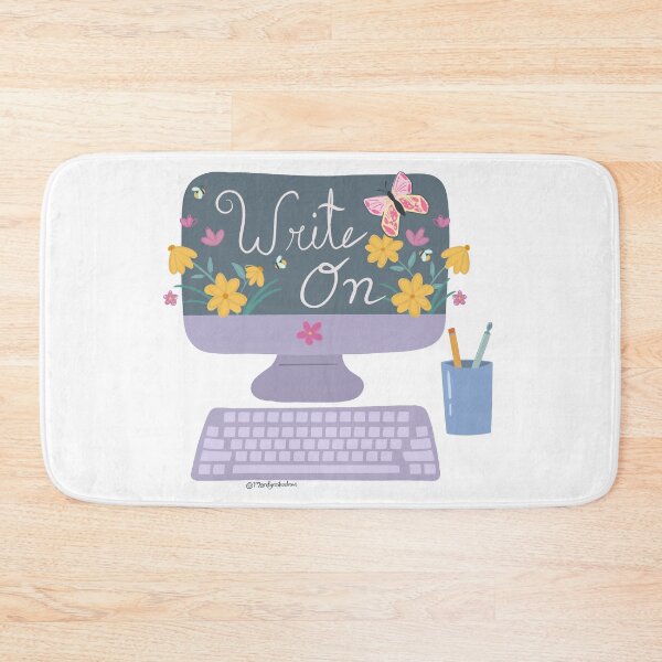 Item preview, Write On! Floral Computer designed and sold by MandyRosko.