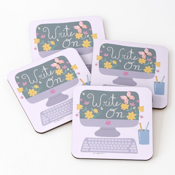 Item preview, Write On! Floral Computer designed and sold by MandyRosko.