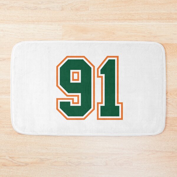 Item preview, Green And Orange Jersey 91 Number. Number ninety-one Straight From Miami designed and sold by Urosek.