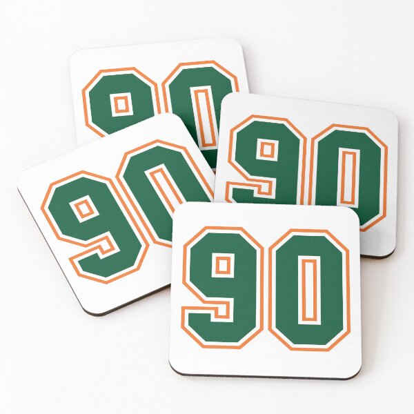 Item preview, Green And Orange Jersey 90 Number. Number ninety Straight From Miami designed and sold by Urosek.