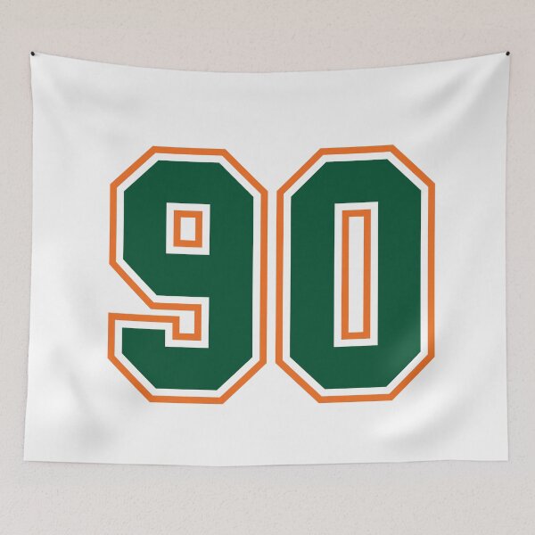 Item preview, Green And Orange Jersey 90 Number. Number ninety Straight From Miami designed and sold by Urosek.