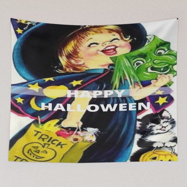 Item preview, Vintage Cute Halloween Card designed and sold by Dubage603.