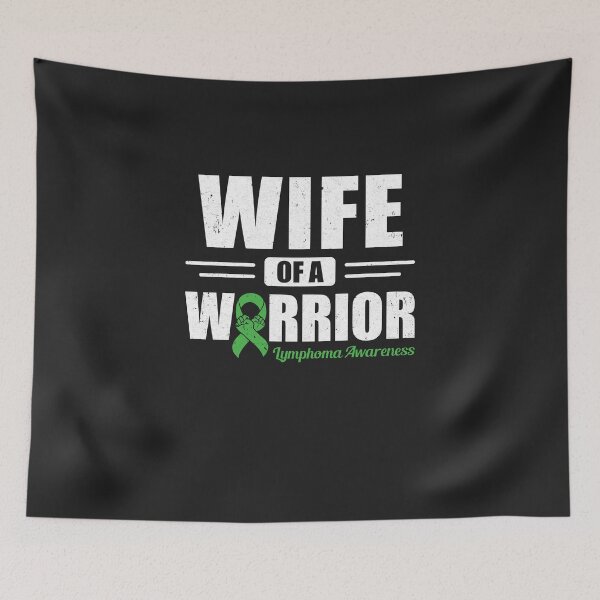 Item preview, Lymphoma Awareness Wife Of Warrior Green Gift designed and sold by CreativeGift.