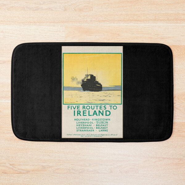 Item preview, Rive Routes to Ireland retro poster designed and sold by CorasPosters.