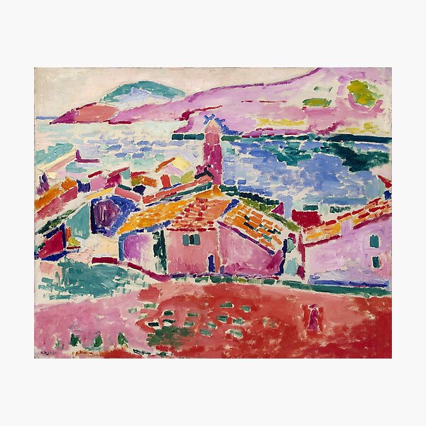 View of Collioure (Les toits de Collioure) by Henri Matisse Photographic Print