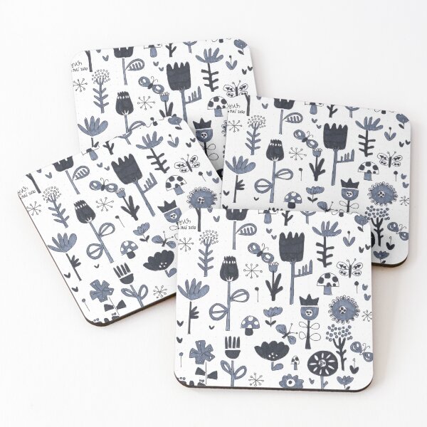 Item preview, B&W floral designed and sold by enha-dj2020.
