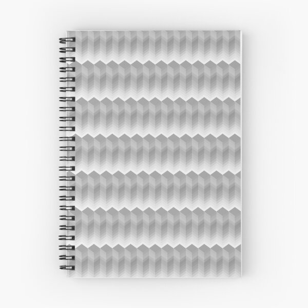 Item preview, Monochrome Retro Isometric Gradient Blocks Pattern designed and sold by everything4eva.