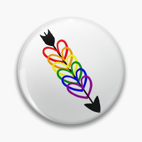 Item preview, Rainbow Hearts with Arrow designed and sold by BrotatoChips.