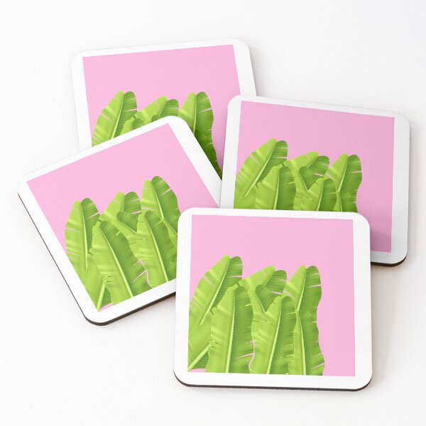 Artikelvorschau, Tropical Palm Leaves with pink background entworfen und verkauft von TopBaseline.
