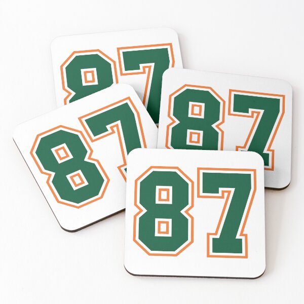 Item preview, Green And Orange Jersey 87 Number. Number eighty-seven Straight From Miami designed and sold by Urosek.