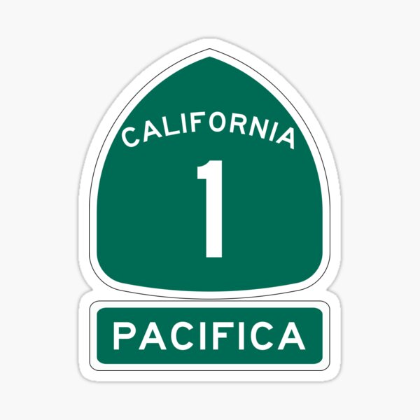 PCH - CA Highway 1 - Pacifica Sticker