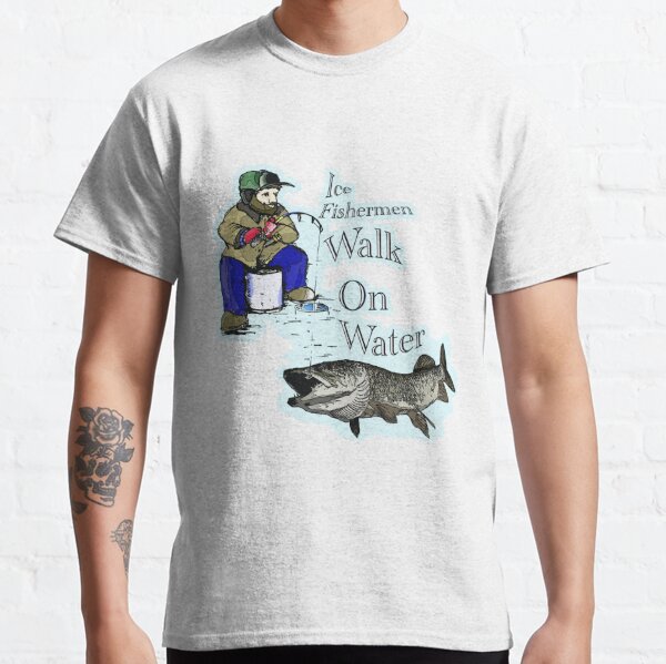Camo American Flag Walleye Fishing T-shirt Fisherman Fishermen