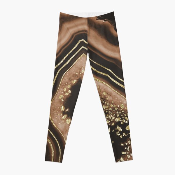 gold foil leggings