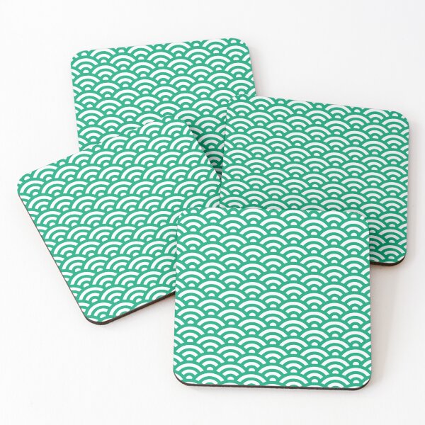 Item preview, Turquoise Continuous Waves Pattern designed and sold by everything4eva.