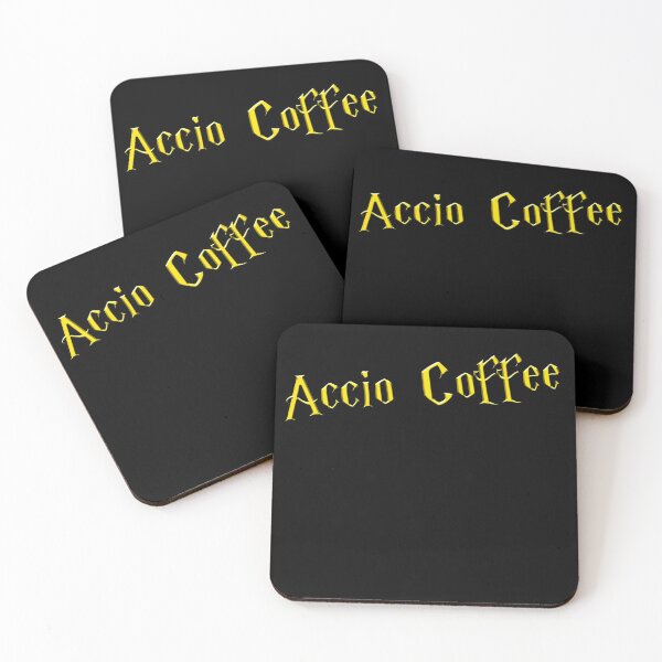 Item preview, Accio Coffee - golden text designed and sold by NiceSign.