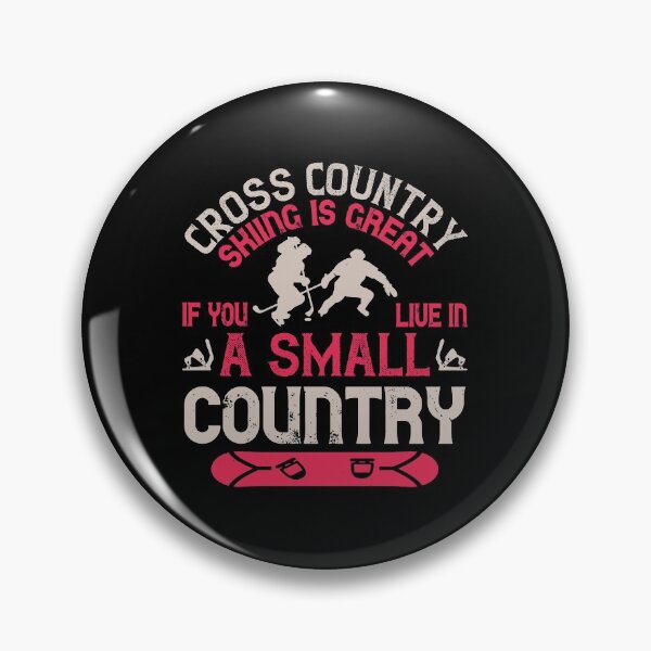 Item preview, Cross Country Skiing Is Great If You Live In A Small Country designed and sold by GoodVibeDesign.