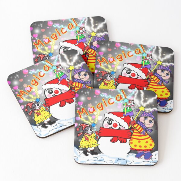 Item preview, Dogs and Snow man 's magical time  designed and sold by Shirley cute art .