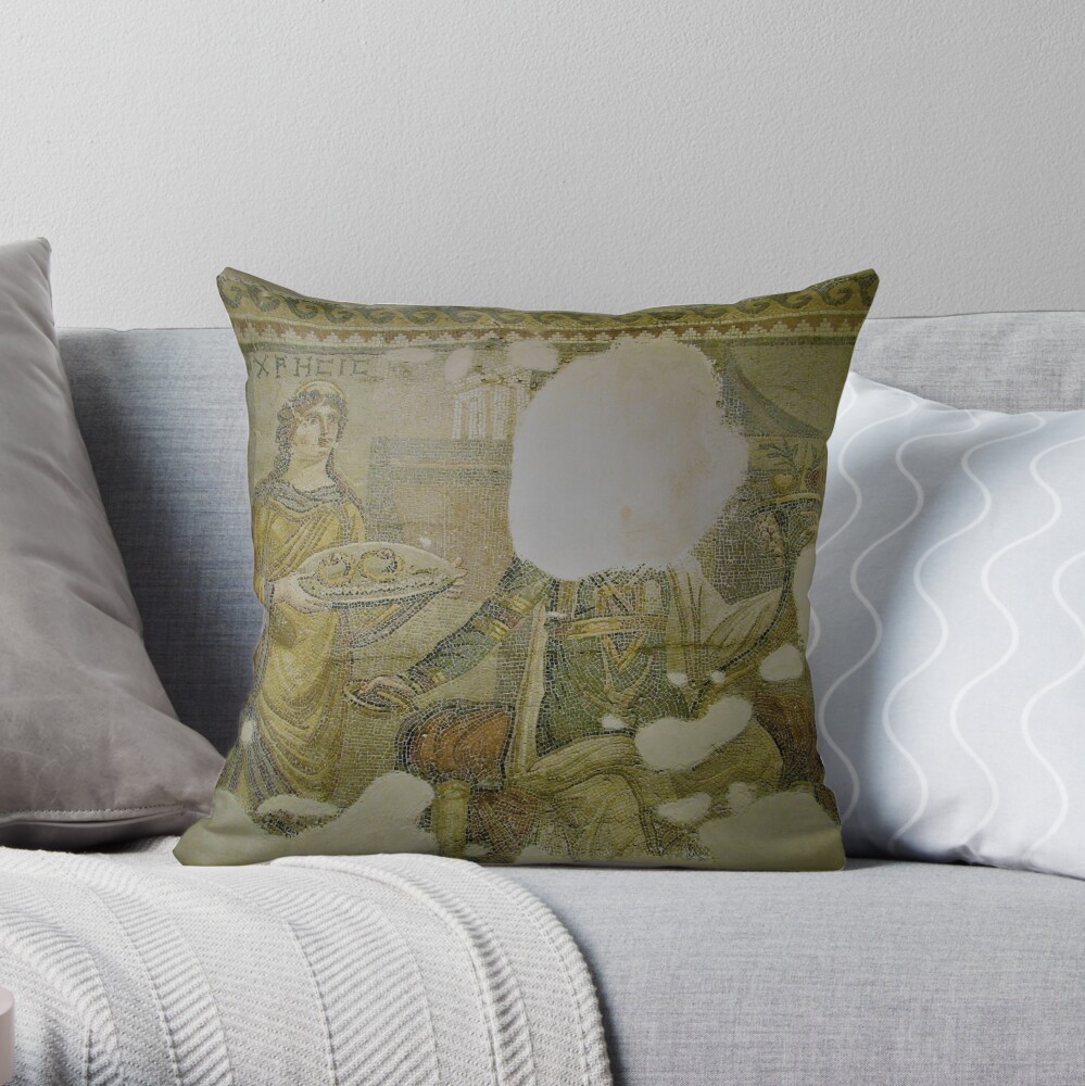 Mosaic of Chresis Throw Pillow