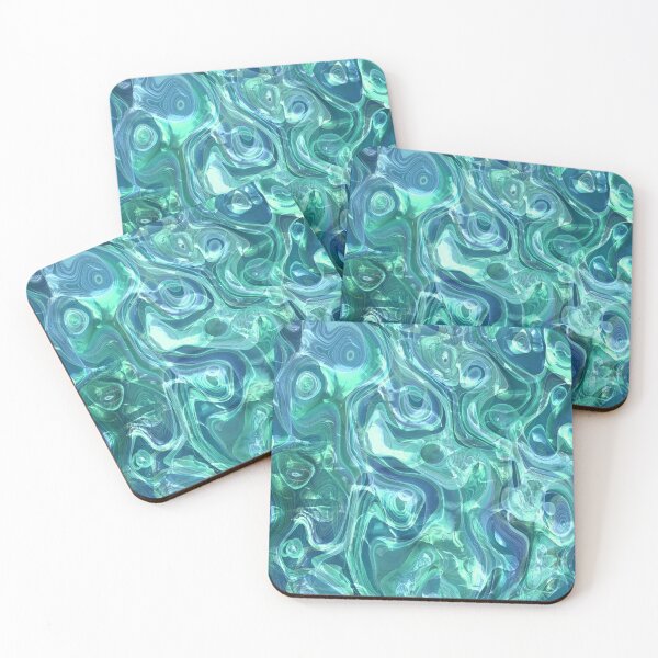 Item preview, Sky Blue Trippy Abstract Hallucination Pattern designed and sold by everything4eva.