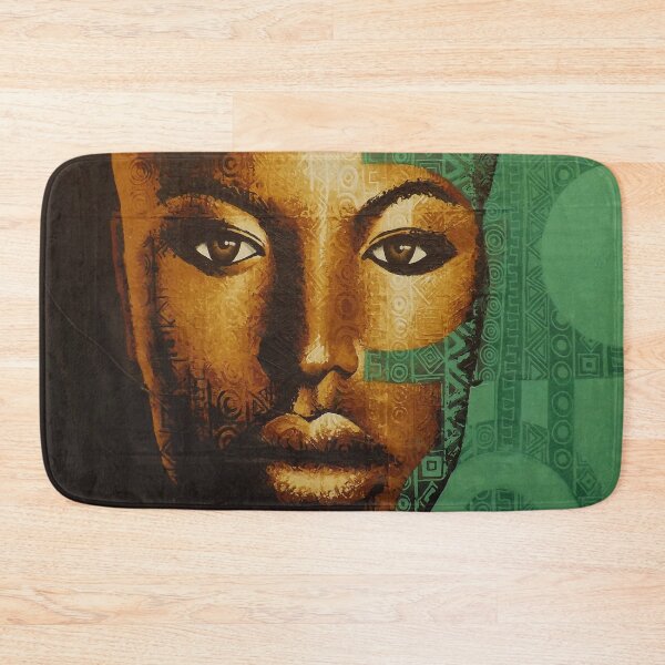 Item preview, Deep Turquoise Tribal Portrait designed and sold by khalaijimase.