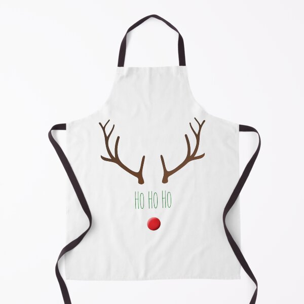 Item preview, "Ho ho ho" Minimal Rudolph the Red Nose Reindeer designed and sold by Happy Puppy Print On Demand.