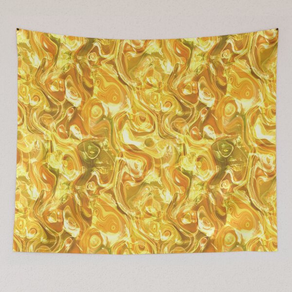 Item preview, Yellow Trippy Abstract Hallucination Pattern designed and sold by everything4eva.