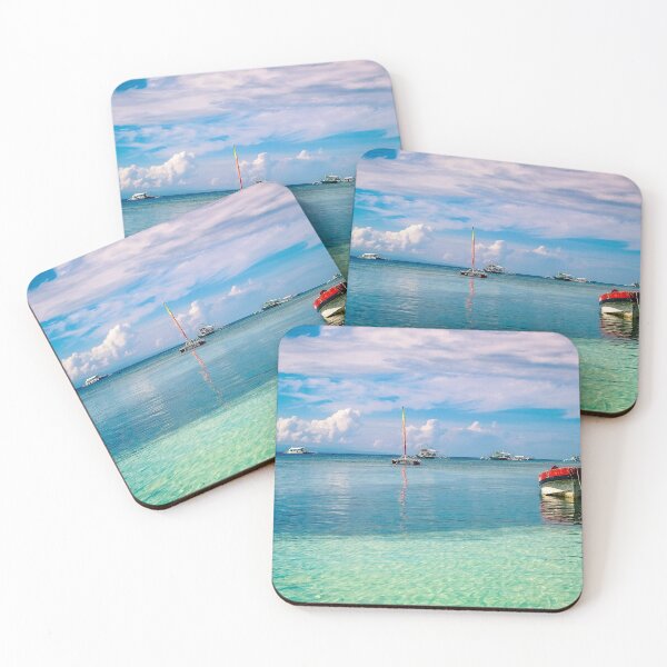Item preview, Boats moored off Panglao Beach, Bohol, Philippines designed and sold by MichaelBShannon.