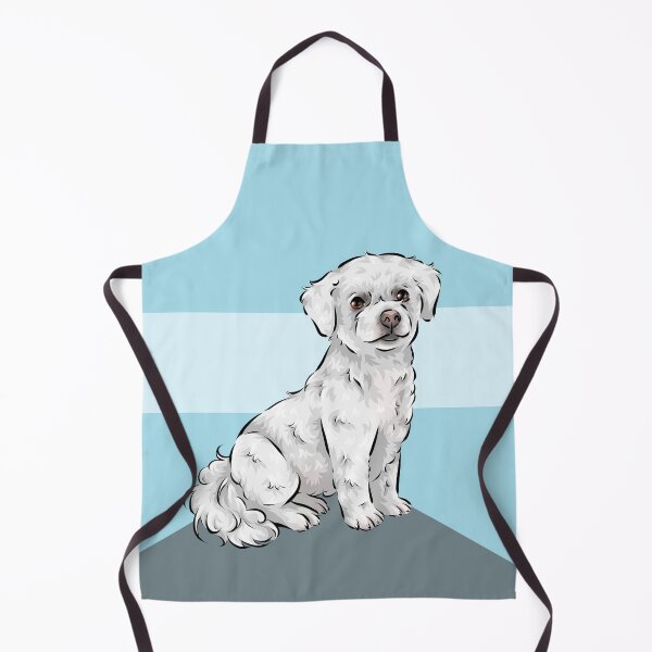 Item preview, Bichon Frise | Blue Background | Cute Dog Art designed and sold by shirinsart.