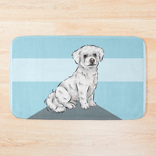 Item preview, Bichon Frise | Blue Background | Cute Dog Art designed and sold by shirinsart.