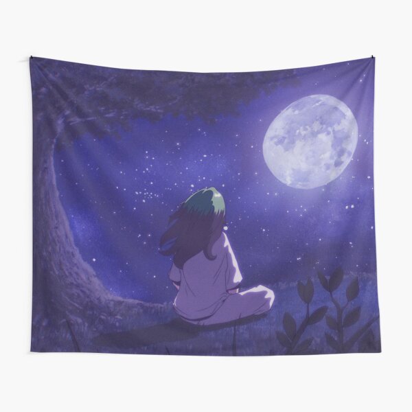 Looking The Moon Tapestry