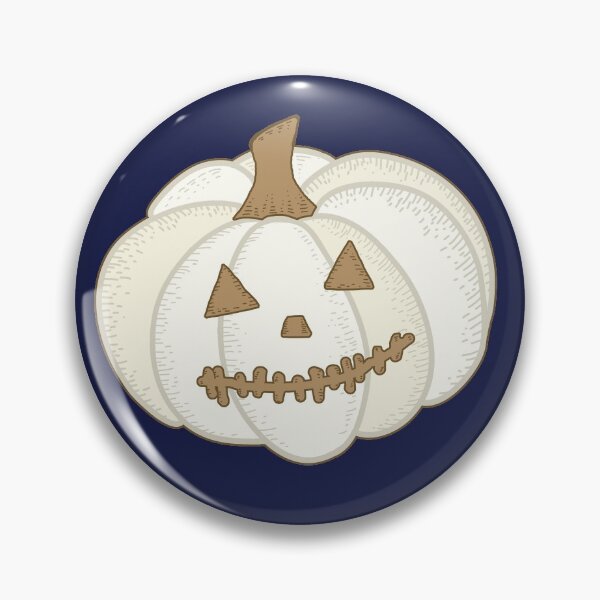 Item preview, Elegant Retro White Halloween Pumpkin designed and sold by GrimButterfly.