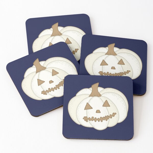 Item preview, Elegant Retro White Halloween Pumpkin designed and sold by GrimButterfly.