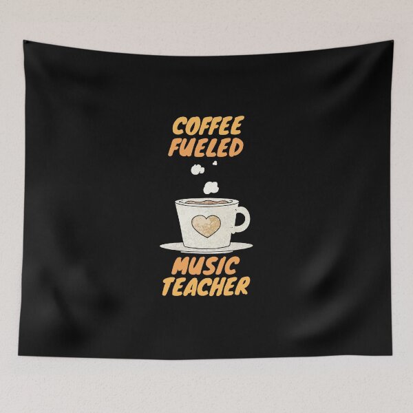 Item preview, Coffee Fueled music Teacher designed and sold by SnowballStep.