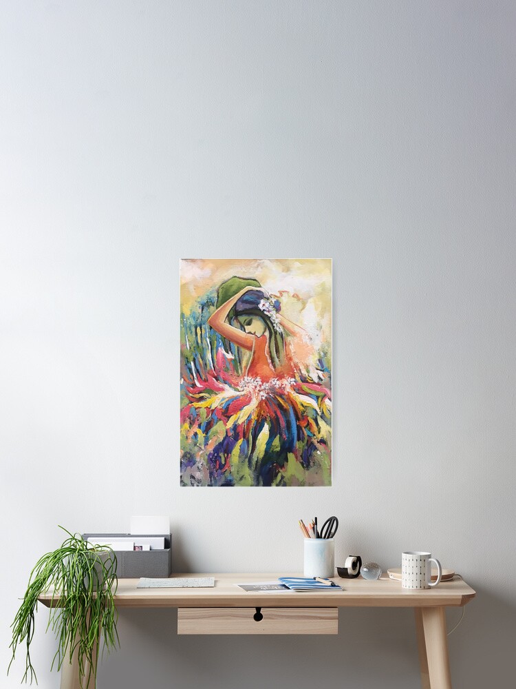 Thumbnail 2 of 3, Poster, Spring Goddess designed and sold by artsmitten.