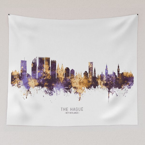 Item preview, The Hague Netherlands Skyline designed and sold by ArtPrints.